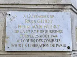 Plaque au no&nbsp;11.