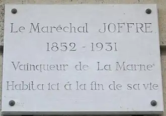 Plaque au no&nbsp;17.