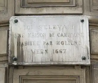 Plaque au no&nbsp;2.