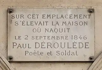 Plaque au no&nbsp;3.