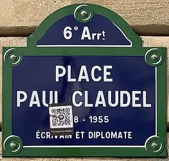 Voir la plaque.
