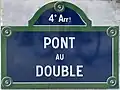 Plaque du pont.