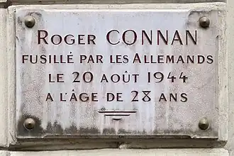 Au no&nbsp;46 : le résistant Roger Connan.