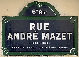 Voir la plaque.