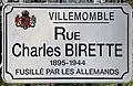 Rue Charles-Birette à Villemomble.