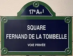 Voir la plaque.