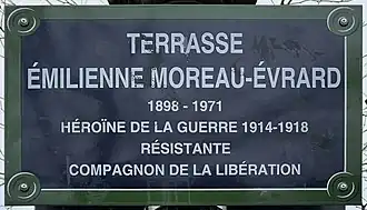 Voir la plaque.