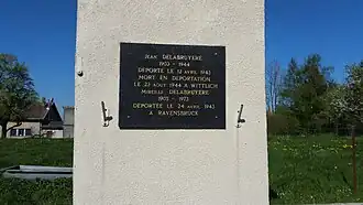 Plaque commémorative texte