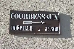 plaque de direction du XIXe siècle appelée plaque de cochers