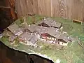 Maquette du village walser de Crest, en amont de Champoluc.