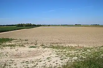 Le plateau de Saclay vu de la rue Francis-Perrin à Gif-sur-Yvette (2013).
