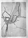 Plan de Buren au XVIe&nbsp;siècle par Jacob van Deventer