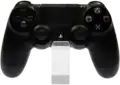 Une manette DualShock 4 utilisée sur la console de jeu PlayStation.