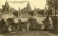 Le château de Lesmaës vers 1925 (carte postale).