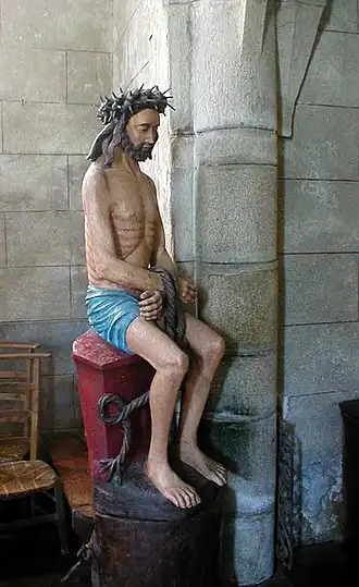 Église Saint-Pierre : Christ aux liens.