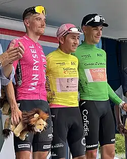 Les trois premiers du classement général.