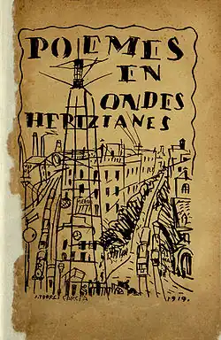 Couverture des Poèmes en ondes hertzianes de Salvat-Papasseit