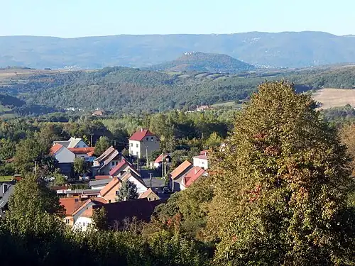 Pohled na Mošnov : vue générale.