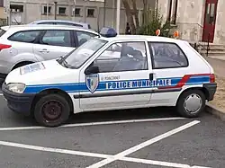 La voiture de la police municipale en 2012.