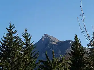 Vue de la pointe de Marcelly depuis Taninges.