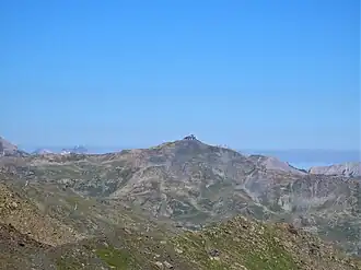 Vue de la pointe de la Masse depuis la combe de Thorens à l'est.
