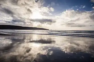 Pointe du Raz, vue de la baie des Trépassés