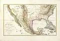 Poirson et Alexander von Humboldt, Carte du Mexique et pays limitrophes situés au nord et à l'est, 1811.