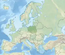 Localisation de la&nbsp;Pologne en&nbsp;Europe