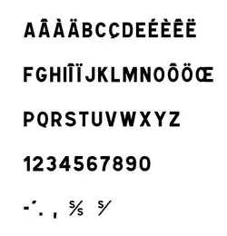 Aperçu de la police de caractères L1