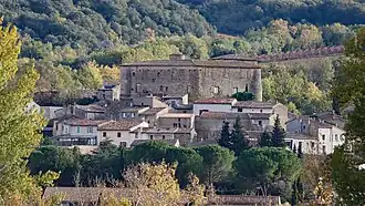 La face nord du château.