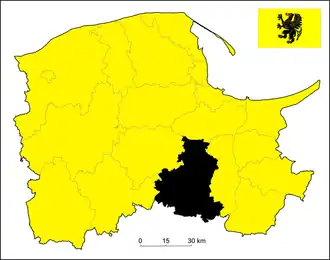Localisation de Powiat de Starogard