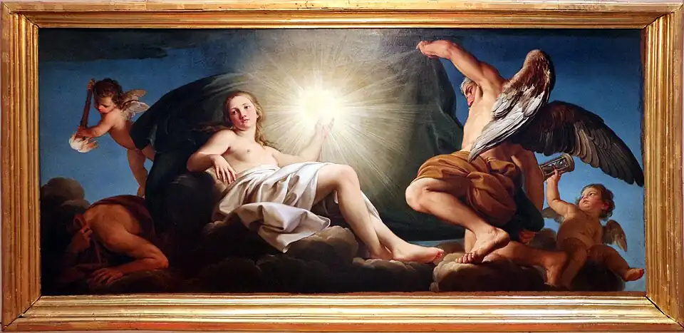 Pompeo Batoni - Le Temps découvre la Vérité, 1737