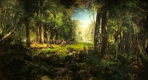 Thomas Moran, Ponce de León en Floride, vers 1877-1878