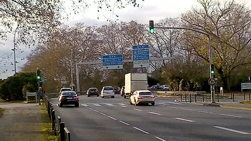 L'accès à la rocade ouest et le quartier des Sept Deniers depuis les boulevards de Suisse et de l'Embouchure.