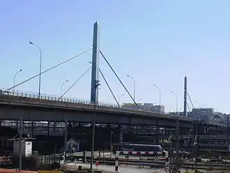Pont Masséna vu depuis la rue Bruneseau