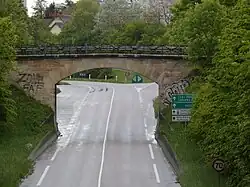 Pont nord sur la rocade RD610 à Bréviandes daté de 1870.
