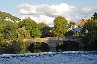 Le pont de Nahin (vue aval).