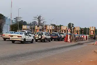 Pont péage d'Ahozon de Ouidah au Bénin.