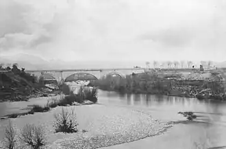 Pont sur l'Hérault à Gignac (Hérault).