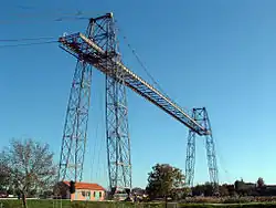 Vue générale du pont transbordeur.