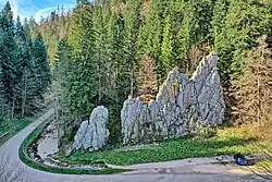 Rochers en forme de chevaux et de princesses