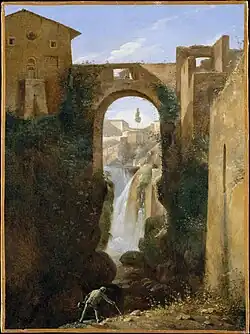Le Pont San Rocco et sa cascade, Tivoli(1810-1820), Metropolitan Museum of Art