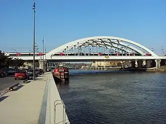 Le pont ferroviaire de 1998.