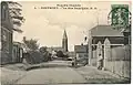 La rue principale et de l'ancienne église vers 1905.