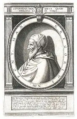 Gravure du pape Grégoire XIII