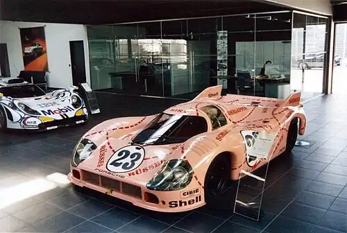 Version 917/20 Le Mans 1971 « cochon rose » (Pink Pig)(musée Porsche).
