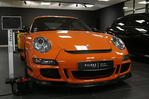 La 911 (997) GT3 RS 3.6 en charge à Pelras Legend Toulouse.
