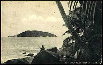 Ile Conception vue de Port Glaud.