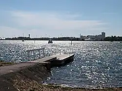Vue du port industriel d'Hamina.