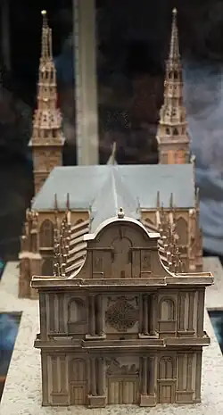 Milieu XIXe&nbsp;siècle, maquette appartenant au chapitre cathédral.